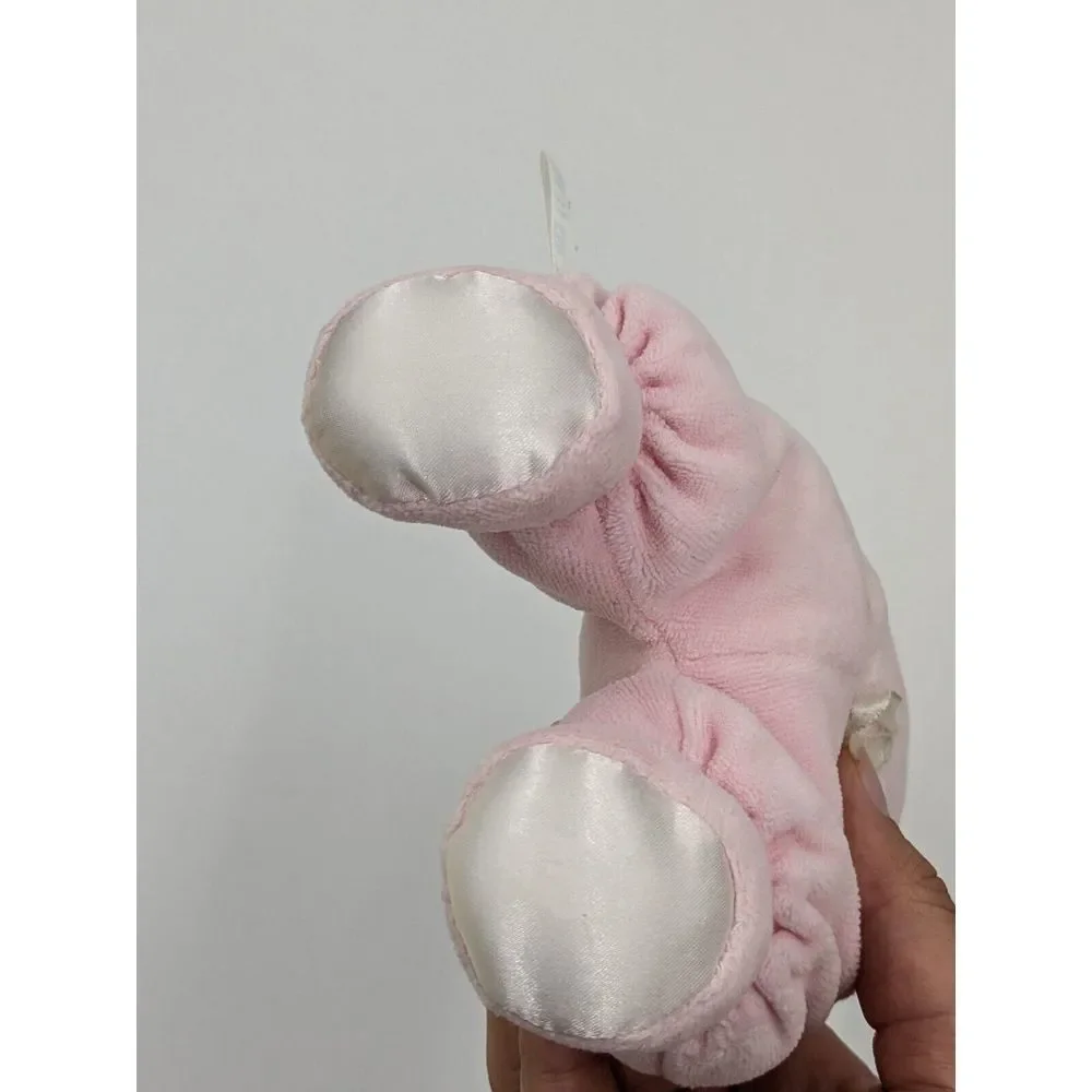 Vintage Carters Prestige Terry Cloth Baby‎ Doll Rattle Plush Hugs & Kisses Pink